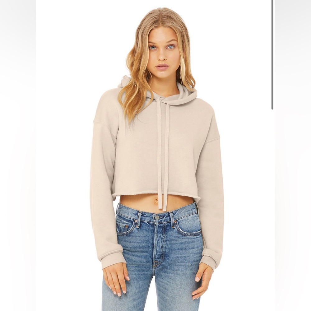 Bella + Canvas Womens Cropped Hoodie